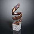 Abstract Art Abstract Bronze Carving Abstract Modeling Ornaments Furnishings Crafts 3d model