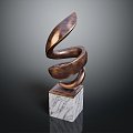 Abstract Art Abstract Bronze Carving Abstract Modeling Ornaments Furnishings Furnishings Furnishings Crafts 3d model