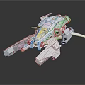 Modern Spaceship Spacecraft 3d model