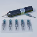 Professional Precision Pen with Replacement Stainless Steel Tips and Transparent Storage Tray