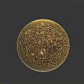 Mixed Color Plant Seeds Forming a Spherical Shape with Detailed Textured Surface