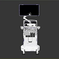 Modern Mobile Medical Diagnostic Device Cart With Dual Screens And Advanced Design