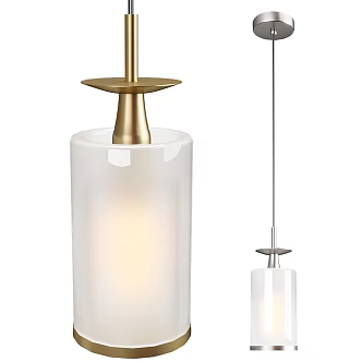 Modern retro chandelier 18w 3d model