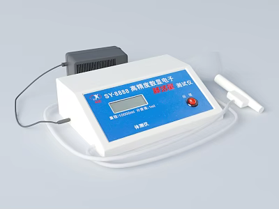 High Precision Water Quality Testing Sports Equipment With Digital Display And Probe 3d model
