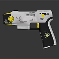 Medical Device With Safety Security Features 50000 Volts White Yellow Black Ergonomic Design