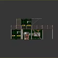 Rural Self Built House Converted From Green Containers With Wooden Balcony And Stacked Structure