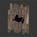 Batman in Gray and Black Suit with Cape Standing on Wooden Platform Holding Green Gadget