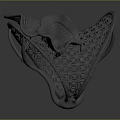 Modern Clothing Hat Display Stand With Intricate Hollow Pattern And Artistic 3D Design Structure