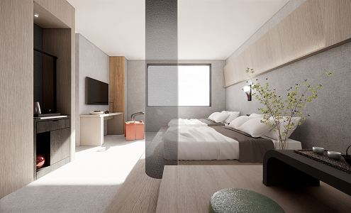 Hotel Rooms Modern Rooms 3d model