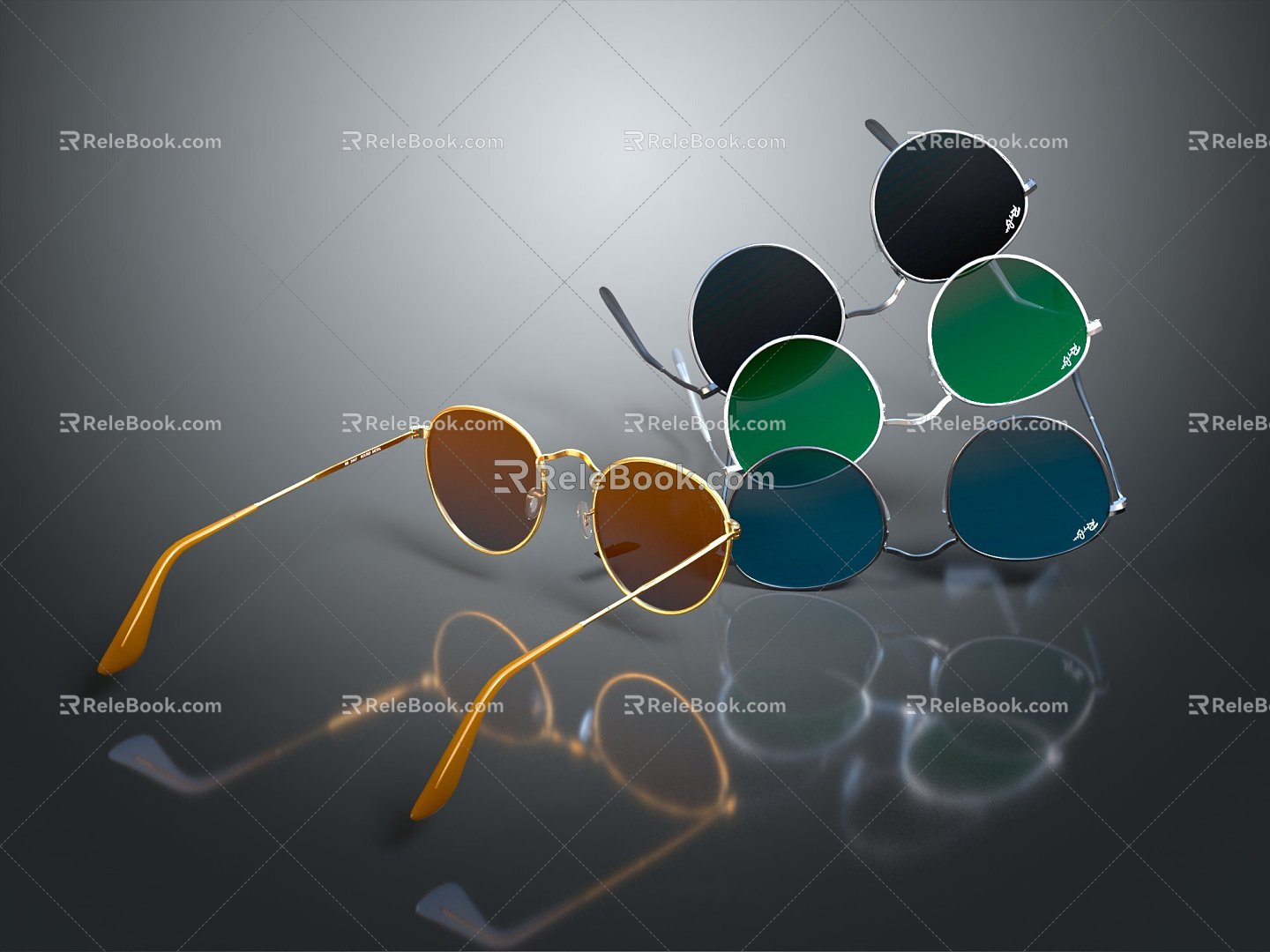 Modern Sunglasses Sunglasses Sunglasses 3d model