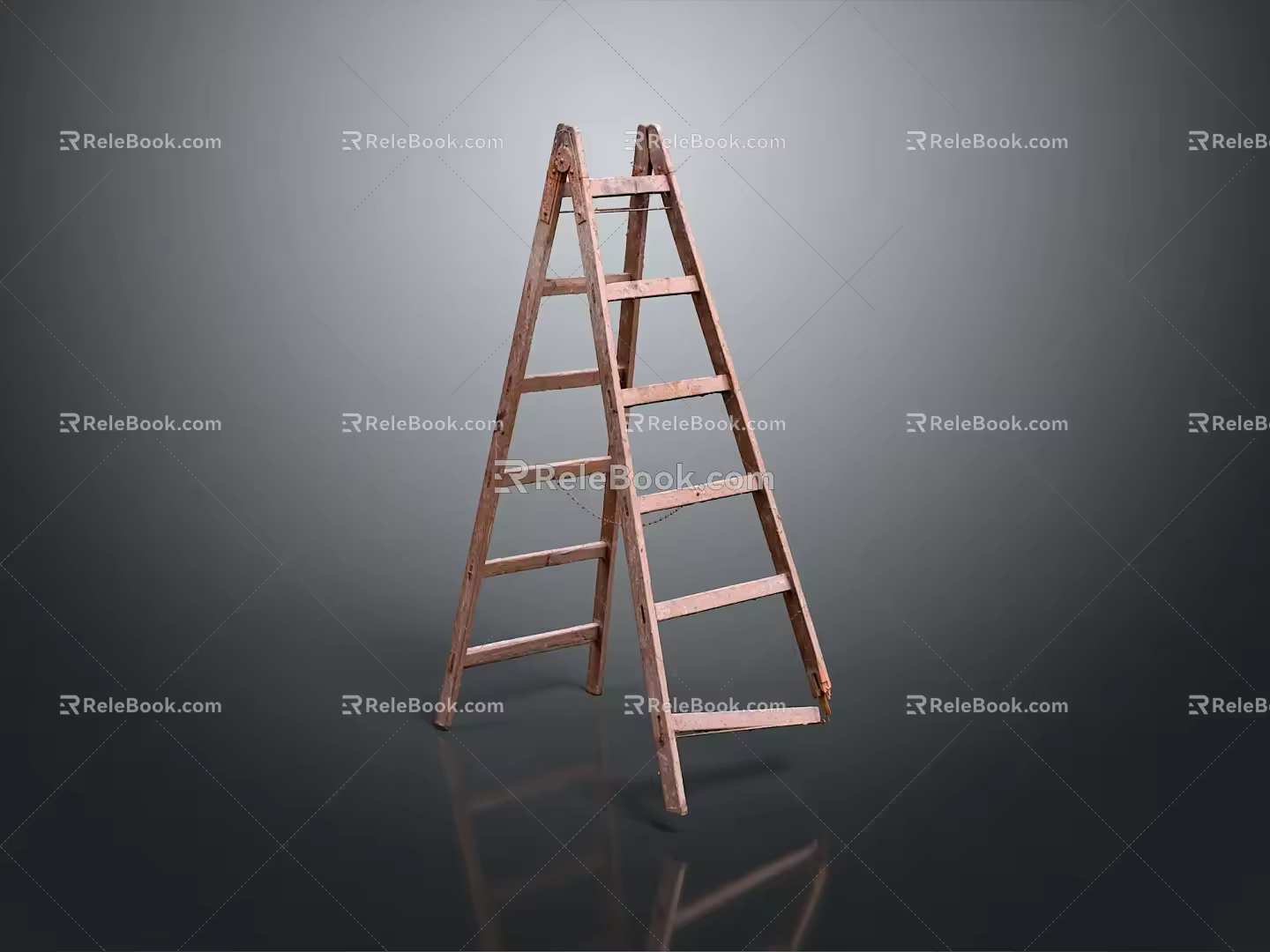 Diving Platform Diving Base Mobile Iron Frame Mobile Iron Ladder Movable Ladder Competition Watch Rack Outdoor Items 3d model