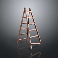 Diving Platform Diving Base Mobile Iron Frame Mobile Iron Ladder Movable Ladder Competition Watch Rack Outdoor Items 3d model