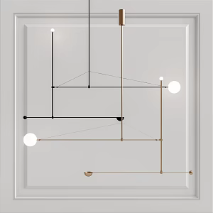 Modern chandelier 3d model