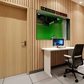 School recording and broadcasting classroom 3d model