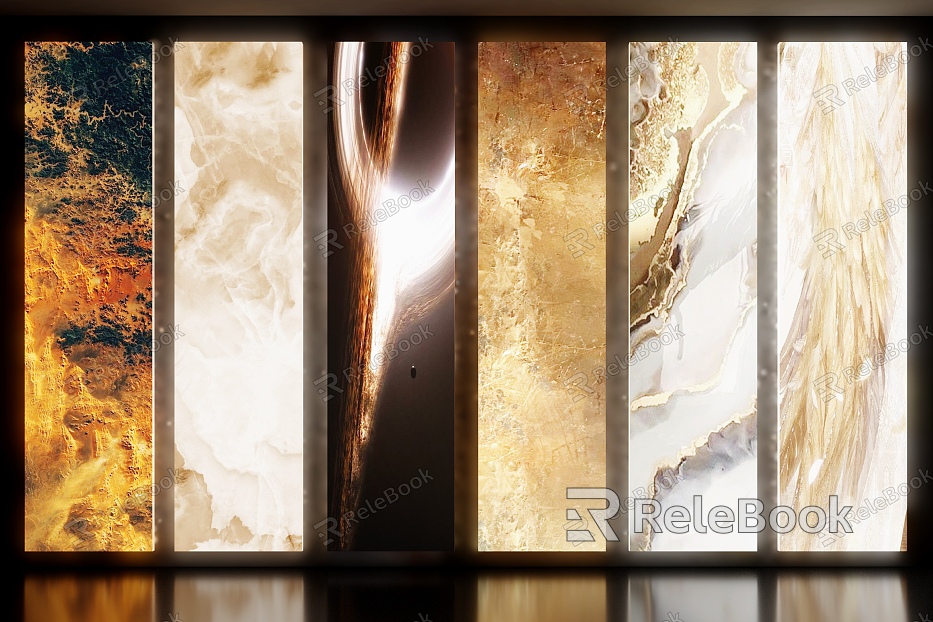 Transparent stone transparent stone wall plate transparent stone background wall model