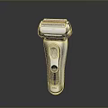 Modern Electric Shaver Design With Sleek Metal Body And Precision Shaving Head
