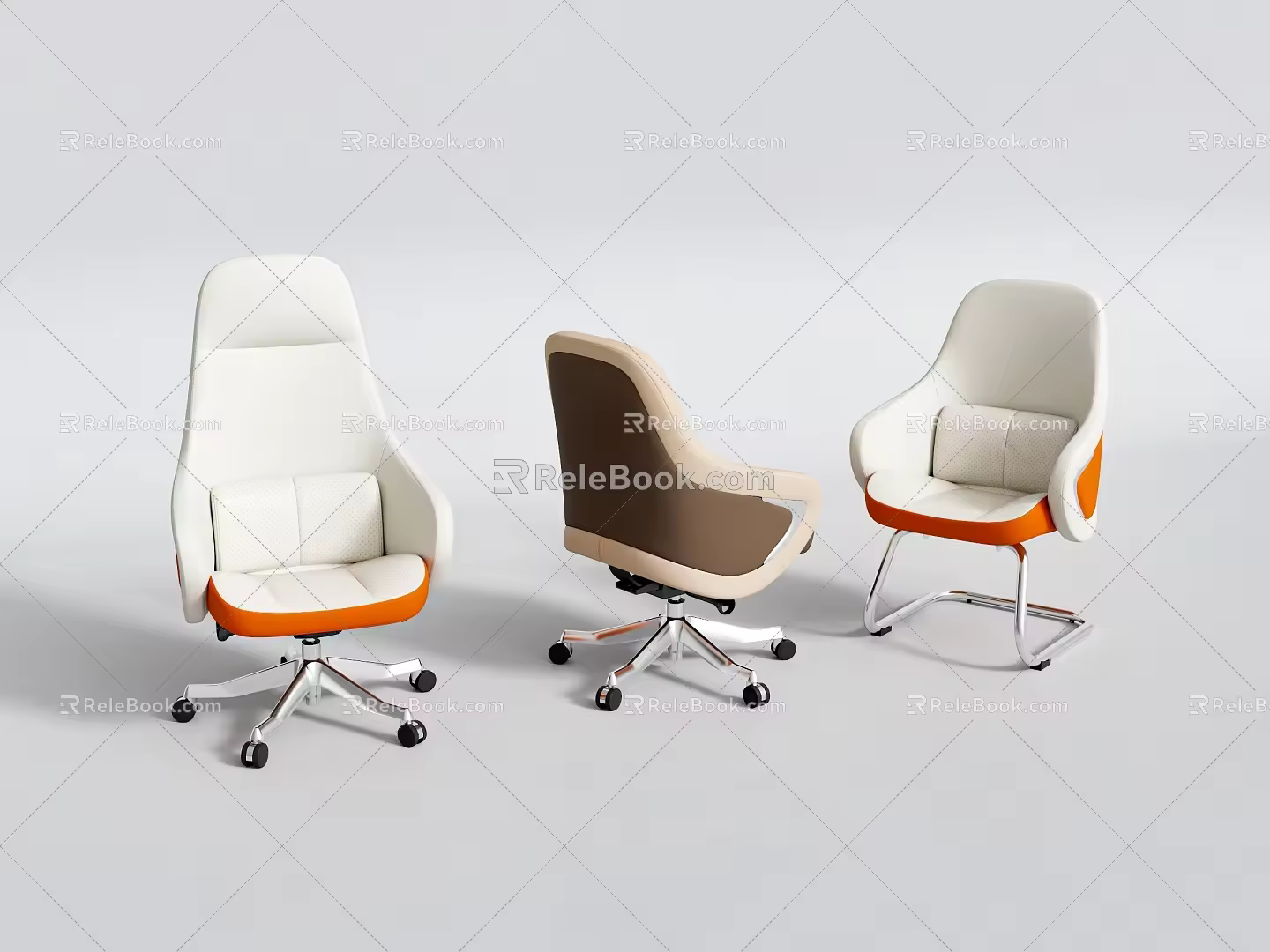 Office Chair Leather Chair Arch Chair Swivel Chair Manager Chair Front Chair Boss Chair 3d model