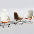 Office Chair Leather Chair Arch Chair Swivel Chair Manager Chair Front Chair Boss Chair 3d model