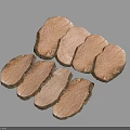 Fresh Raw Sliced Burdock Root Healthy Vegetable Food Ingredient Close Up View