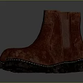 Stylish Red Leather Ankle Boots With Classic Design For Daily Casual Wear