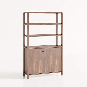 New Chinese Style Living Room Cabinet Antique Rack 3d model