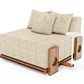 Modern Single Sofa Fabric Single Sofa 3d model