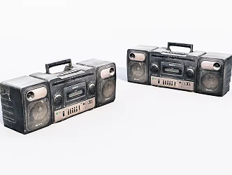 Old Sony radio 3d model
