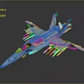 Gray Numbered 102 Space Fighter Jet With Payload For Aerospace Missions