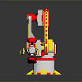 FANUC Industrial Robot Arm With Red Yellow Gray Mechanical Structure And Gripper