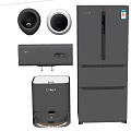 Modern Haier Multi Door Refrigerator Freezer With Midea Dishwasher And Ecovacs Robotic Vacuum