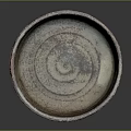 Handcrafted Ceramic Bowl Set with Striped Texture and Natural Glaze in Vintage Style