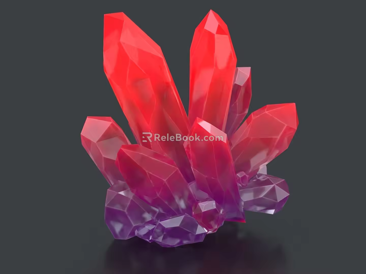 Crystal agate stone agate gemstone collection stone ruby spar crystal quartz 3d model