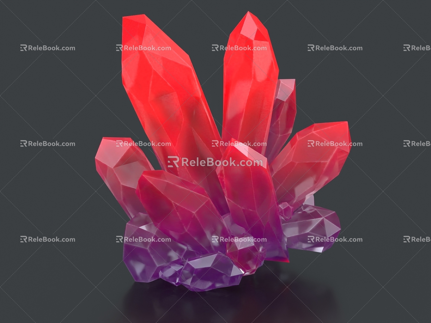 Crystal agate stone agate gemstone collection stone stone stone ruby spar crystal quartz 3d model