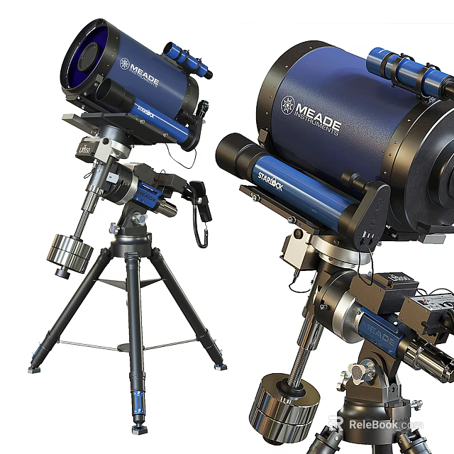 High Quality Commercial Equipment Meade Telescopes With Tripod Stands And Mounts 3d model 