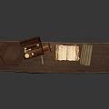Dark Wooden Counter Furniture Design With Glass Door Cabinet Wooden Drawer Box And Books