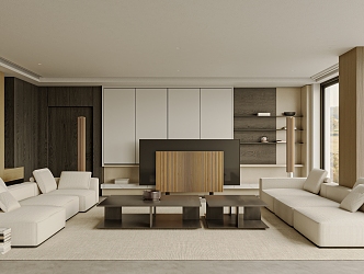 modern living room 3d model