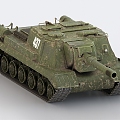 152 tank tank destroyer Soviet tank World War II tank 3d model