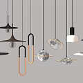 Bar Chandelier Restaurant Chandelier Bedside Chandelier Combination Bedside Lamp 3d model