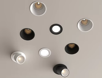 Modern downlight spotlight open-mounted downlight bull-eye lamp recessed downlight spotlight 3d model