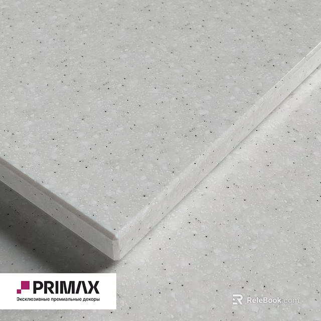 White Speckled Construction Component With Smooth Surface And Fine Particles 3d model 