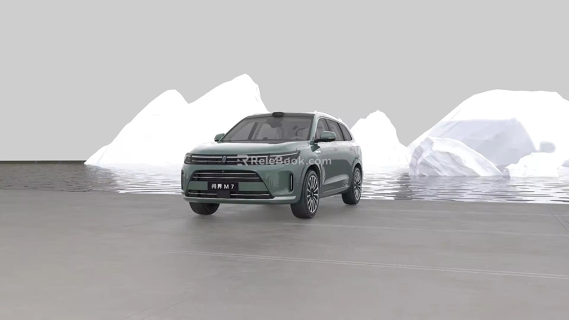 2024 ask boundary m7 with interior decoration scene has animation 3d model