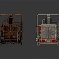 Industrial Machinery Equipment With Rustic And Modern Design Elements