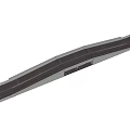 Curved Road Bridge Infrastructure With Vehicles On Lanes And Trees On Both Sides