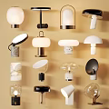 Modern table lamp combination 3d model