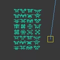 Drone silhouette Drone line draft 3d model