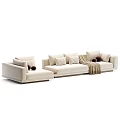 Modular Sectional Sofa With Various Color Options Decorative Pillows And Soft Throw Blanket