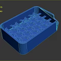 Practical Blue Plastic Honeycomb Hole Storage Organizer for Home Daily Necessities