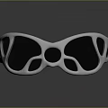 Stylish Modern Design Sunglasses With Shiny Metal Frame And Black Tinted Lenses