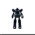 Intelligent Machine Mecha Style With Deep Blue Gray Armored Body And Mechanical Structure