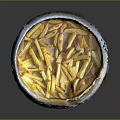 Golden Crispy French Fries Served On White Plate Ready To Eat